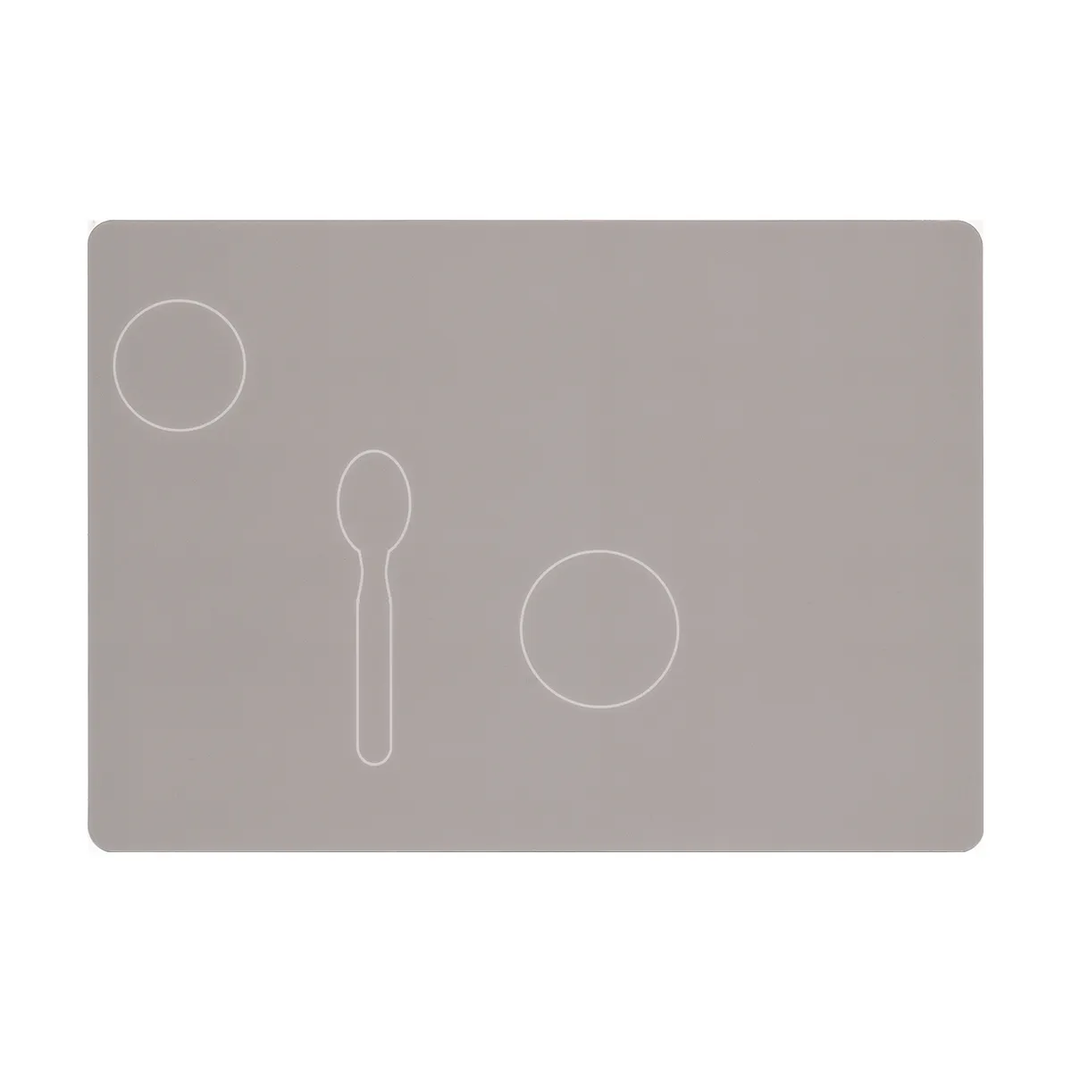 Suppe Löffel, Besteckset, Tischmatte, Grau, Besteck, pad, placemat, silicone, grau, besteck-hinweis