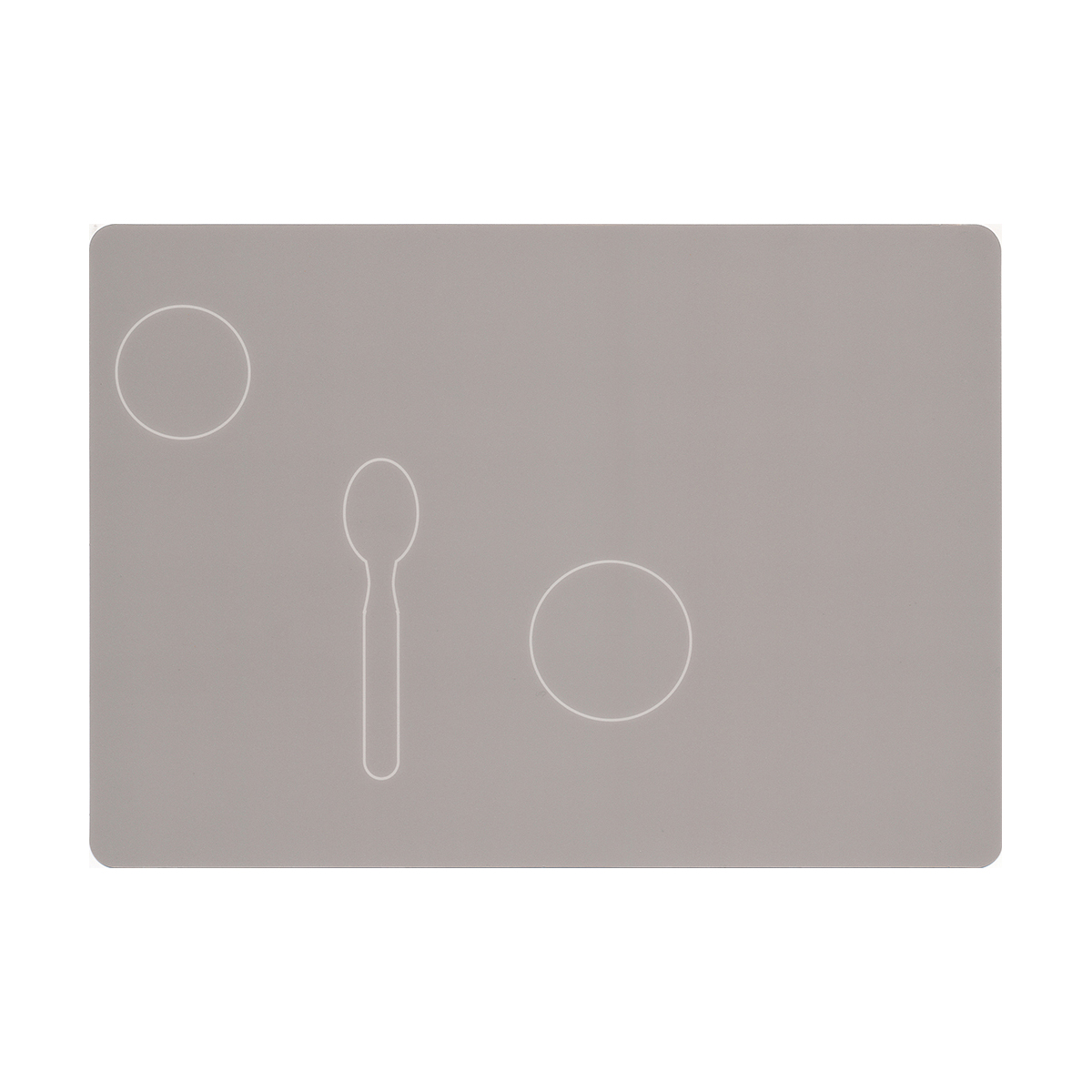 Suppe Löffel, Besteckset, Tischmatte, Grau, Besteck, pad, placemat, silicone, grau, besteck-hinweis