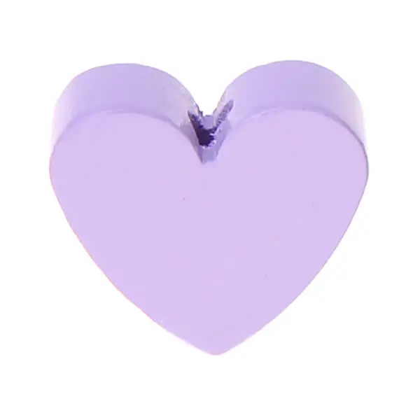 Heart motif bead (mini) lilac 1551 in stock 