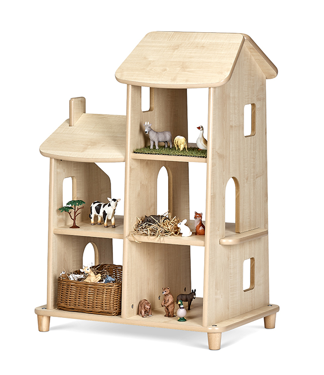 Holzstall, Kinderzimmer, Tierfiguren, Bauernhof-Spielzeug, Kiste/Wagenregal, Holz Spielhaus, Tierhaus, Kinderspielzeug, Miniaturtiere, Holzregal