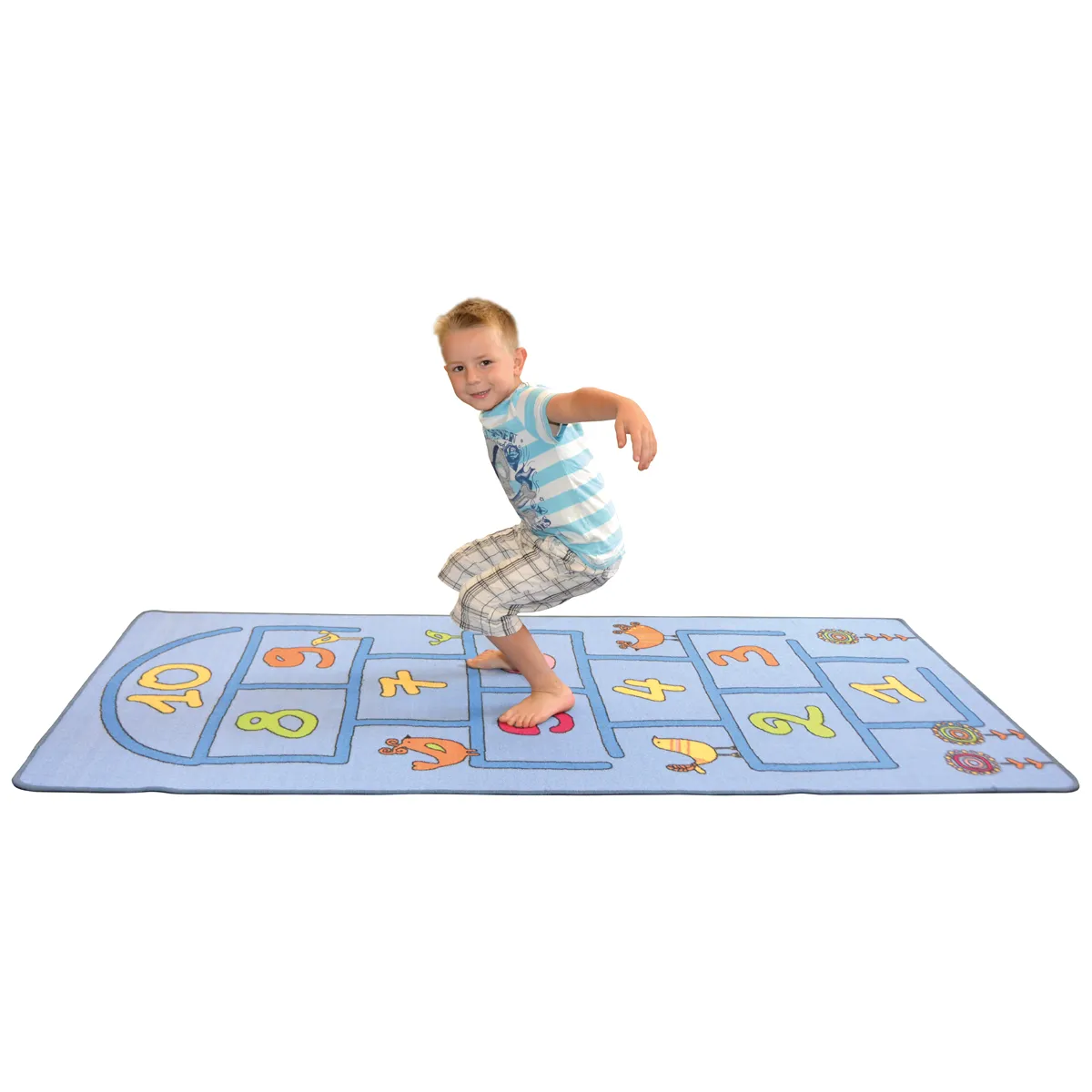 Tagesmatte, Lernmatte, Spielmatte, Zahlenmuster, Kleidungskomponente, Spielteppich, Tagesmatte, Junge, Hüpfen, Zahlen