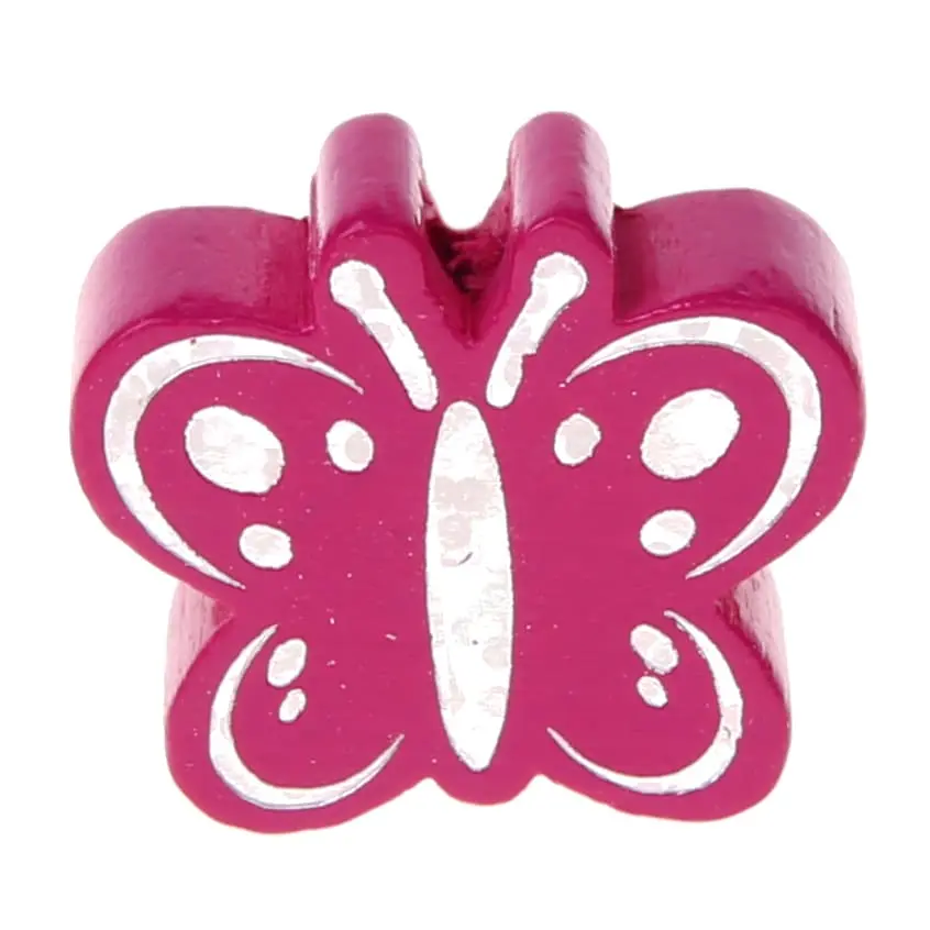 Motif bead butterfly glitter dark pink 1056 in stock 