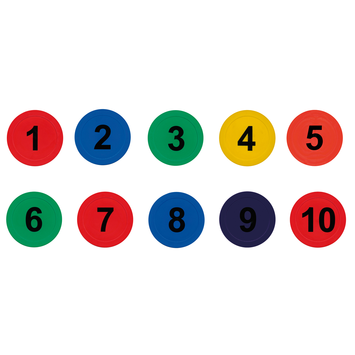 Bunte Scheiben, Nummerierte Chips, Spielchips, Farbenreich, Kreisformen