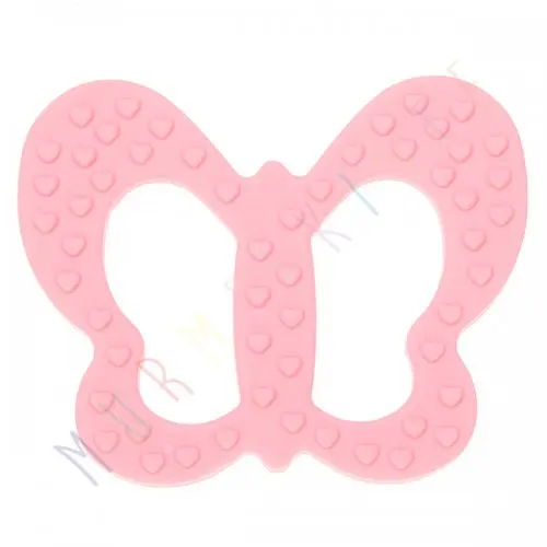 Butterfly teething ring pink 0 in stock 