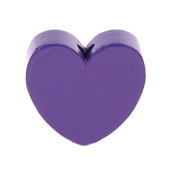Heart motif bead (mini) purple 0 in stock 