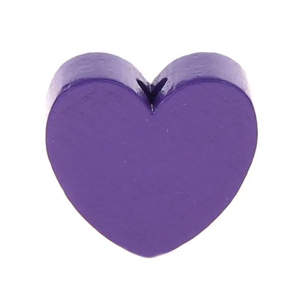 Heart motif bead (mini) purple 240 in stock 