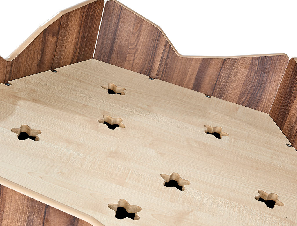 Holzbett, Bettrahmen, Holzplatte, Bettkasten, Holzoptik, Holzbett, Bettgestell, Holz, Plattenbelag, Ausführung