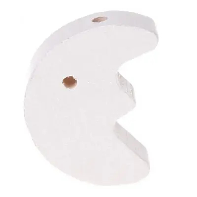 Moon motif bead white 178 in stock 