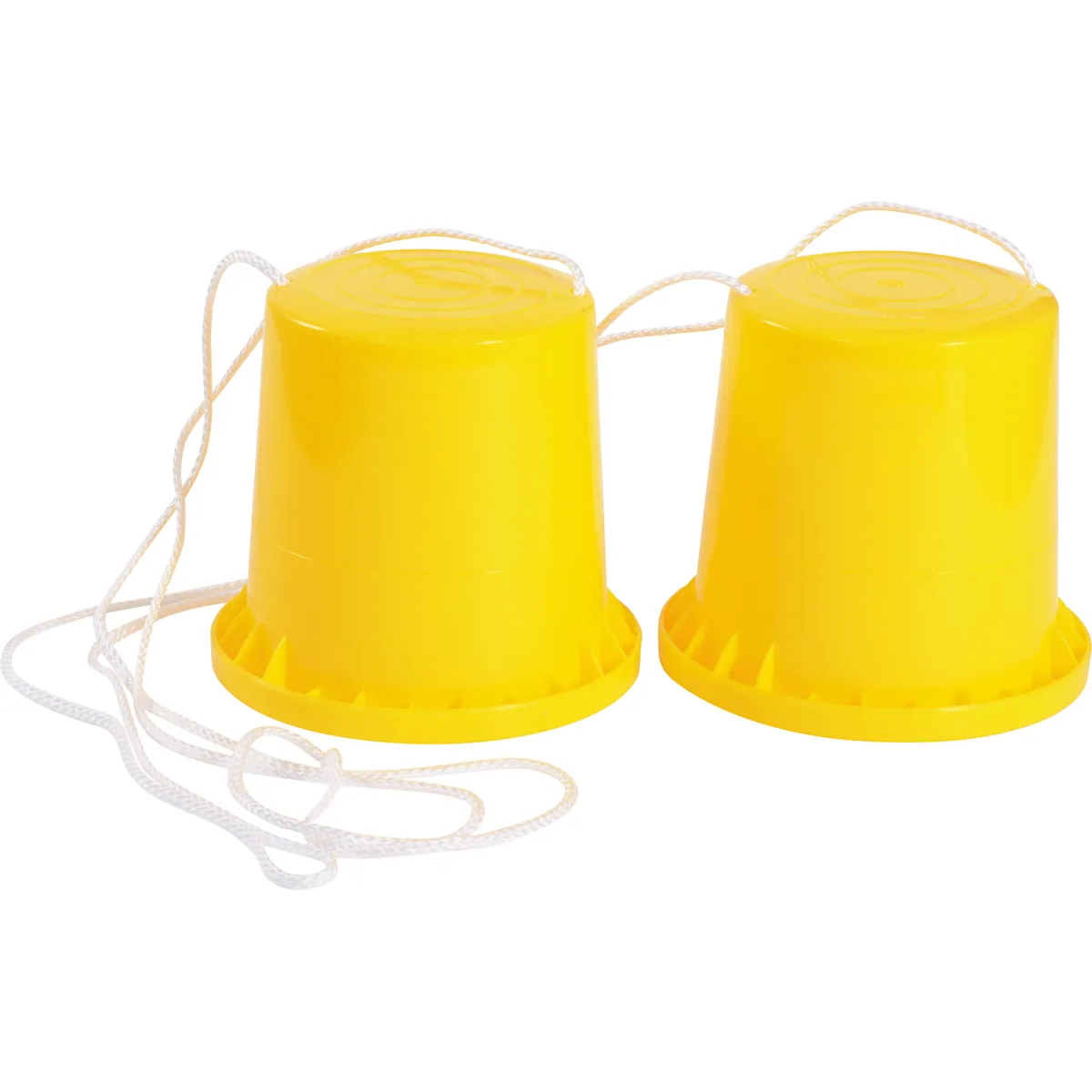 Kübel, Gelb, Plastikbehälter, Gartenzubehör, Trageleine, Schleifkegel, Gelb, Kegel-Laterne, Seil, Doppelset