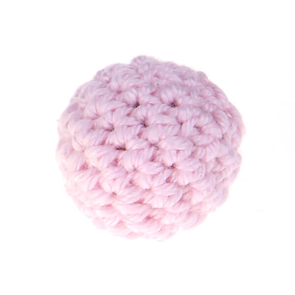 Häkelperle 25mm pastellrosa 76 auf Lager