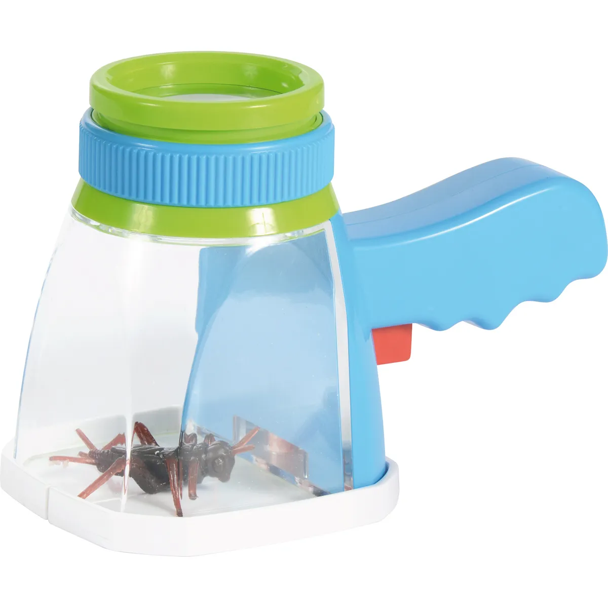 flasche, handlich, insektenfänger, blau, grün, Schneidewerkzeug, Insektenwanne, Pistolentaschenform, Fake-Glasbehälter, Schredder-Action