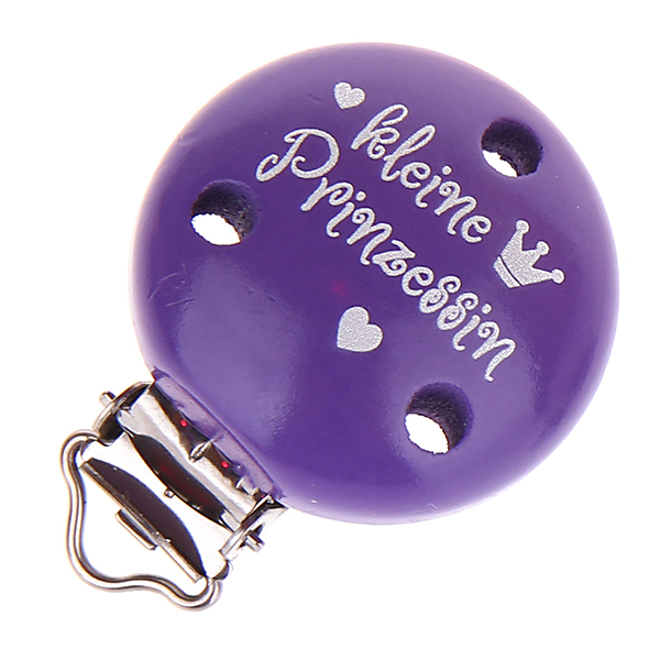 Pacifier clip little princess purple 12 in stock 