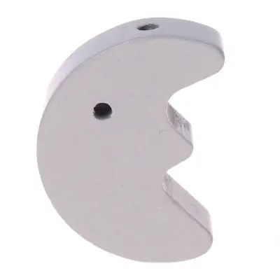 Moon motif bead light gray 185 in stock 