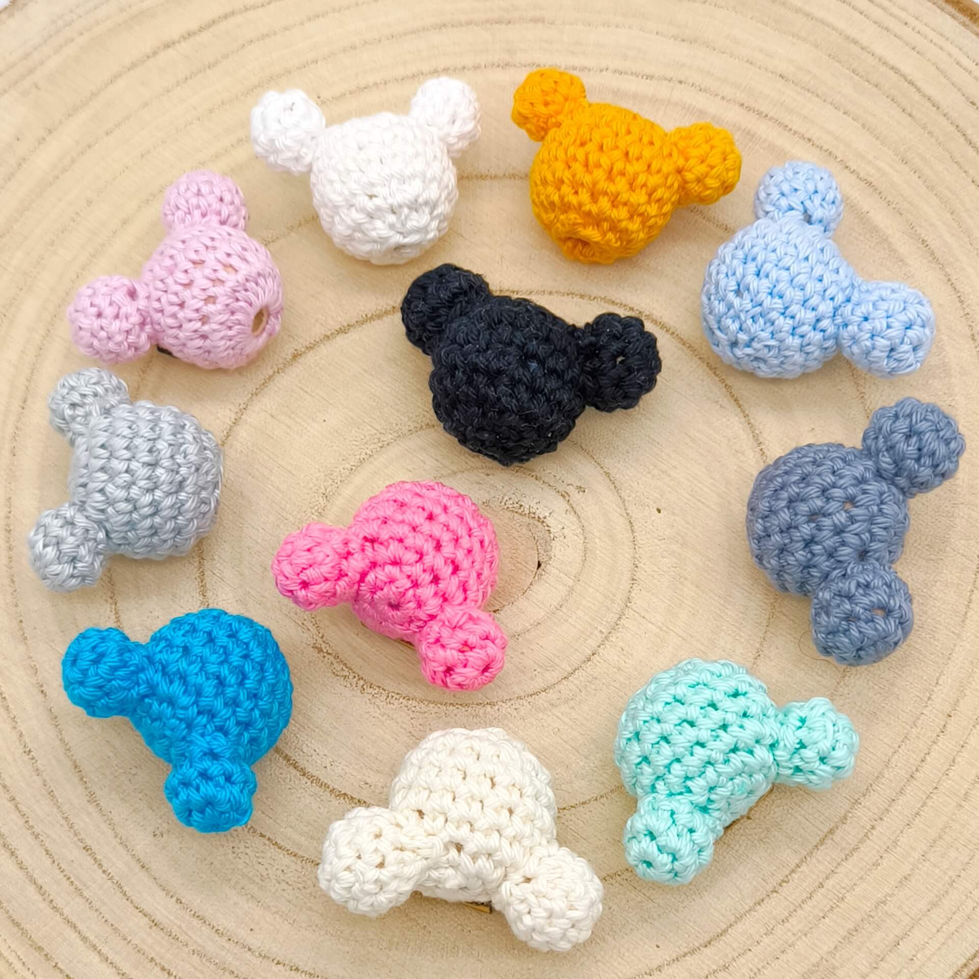 Häkeltier Häkelperle Maus Kunst, Kunsthandwerk