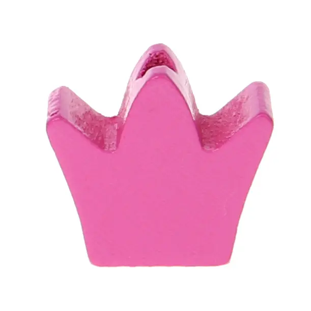 Milled crown motif bead pink 113 in stock 