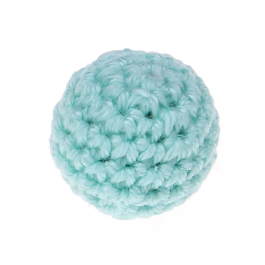 Crochet bead 25 mm mint 87 in stock 