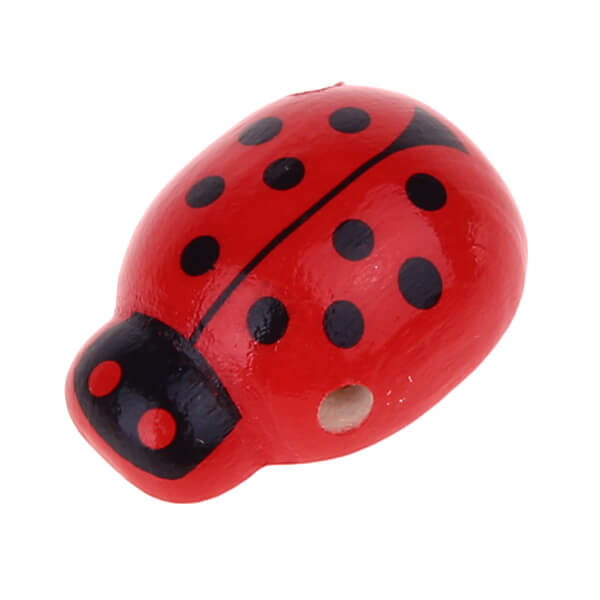 Shaped bead ladybug