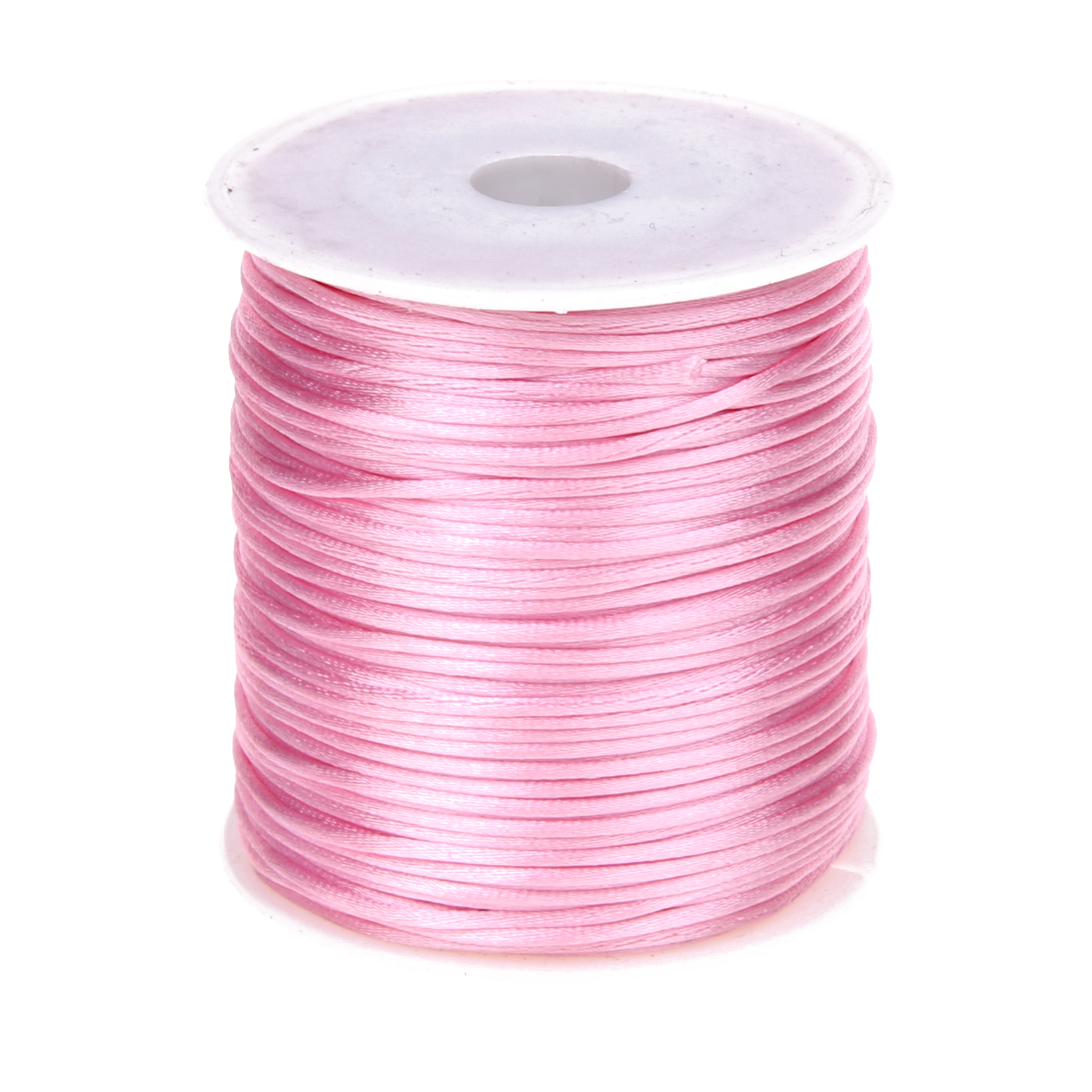 Satinband Ø 1mm • 50 Meter Rolle rosa 14 auf Lager