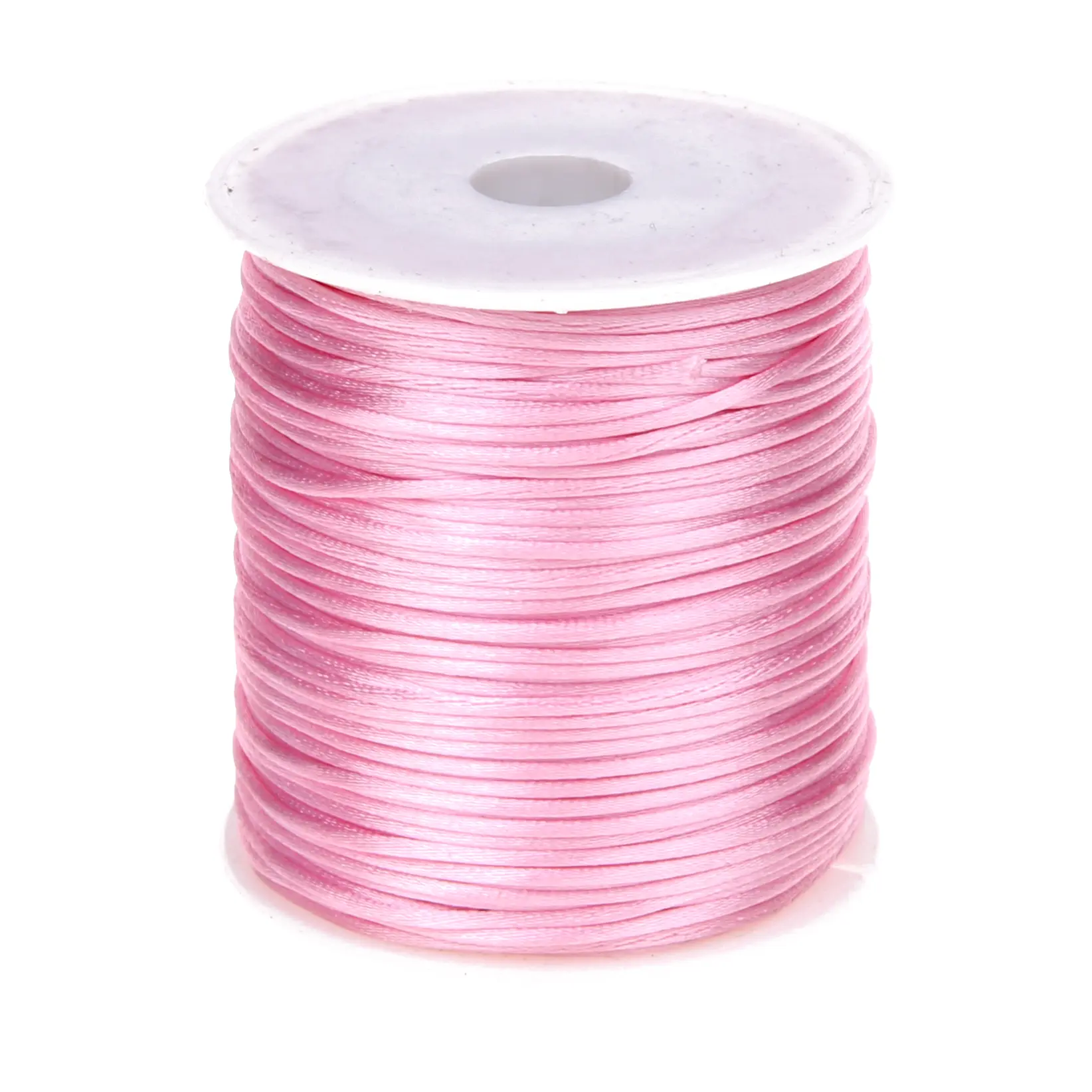 Satinband Ø 1mm • 1 Meter rosa 45 auf Lager