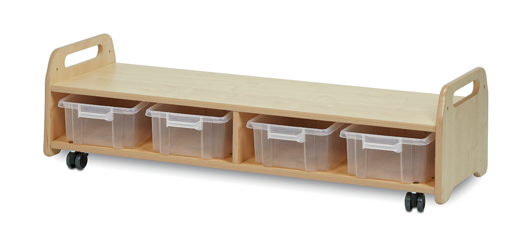Klebebar, Holzregal, Unterbettregal, Wagen mit Rollen, Aufbewahrungskiste, Holzbank, Wagenbahre, Aufbewahrungsboxen, Kofferraumrollen, Kinderzimmer