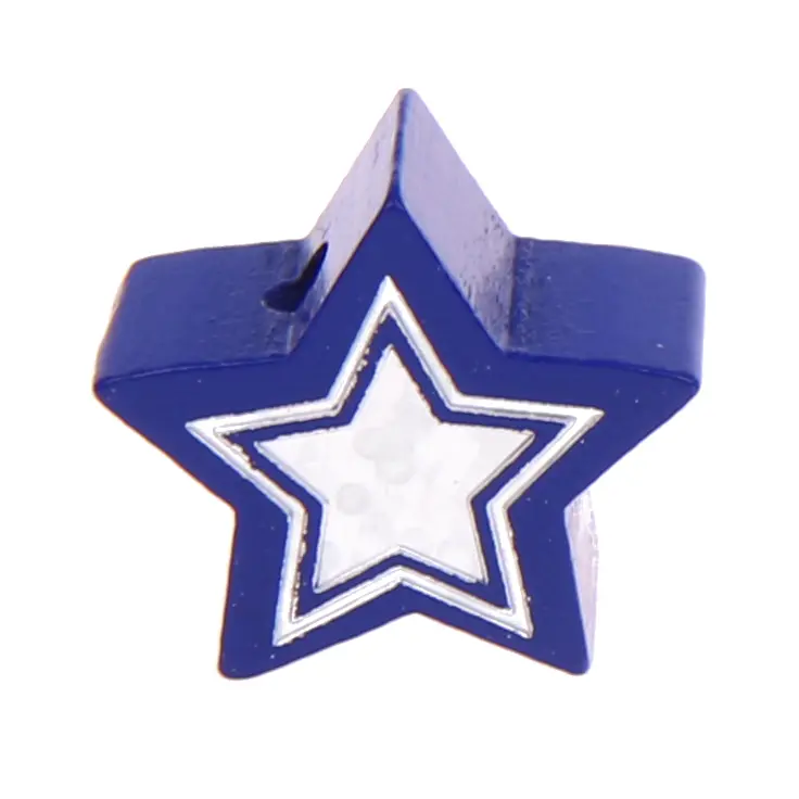 Motivperle Glitzerstern dunkelblau 195 auf Lager