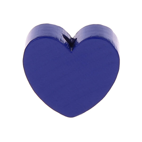 Heart motif bead (mini) dark blue 972 in stock 