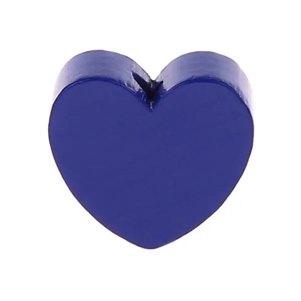 Heart motif bead (mini) dark blue 40 in stock 