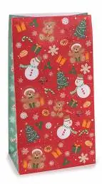 Christmas gift bag with tag red 10 in stock 