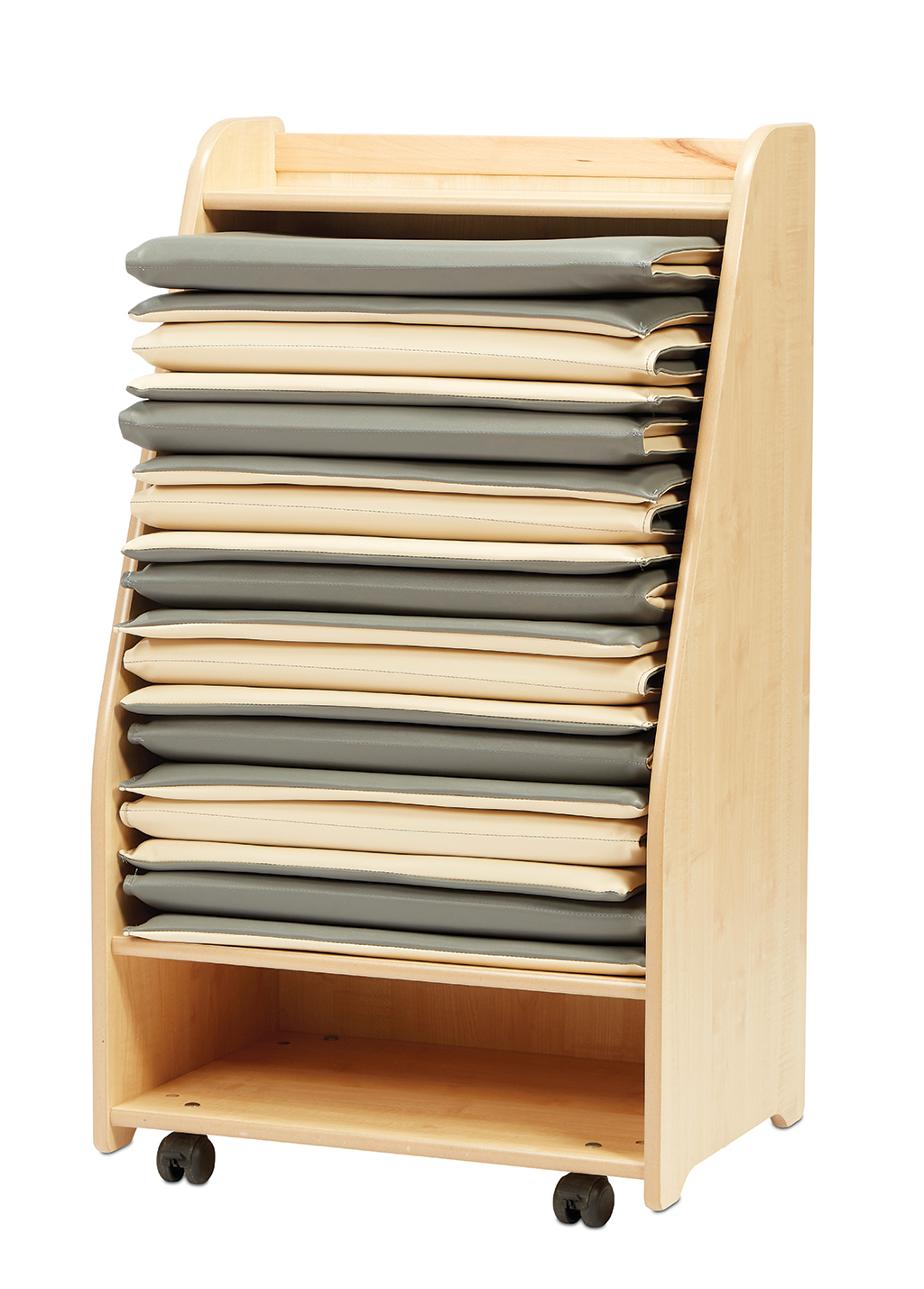 Aufbewahrung, Stoffauflage?, Kunstleder, Wäschewagen, Rollwagen, Aktenordner, Mappe, Sammellager, Rollcontainer, Holz