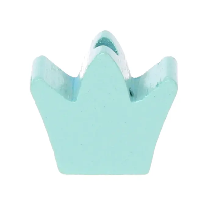 Milled crown motif bead mint 337 in stock 