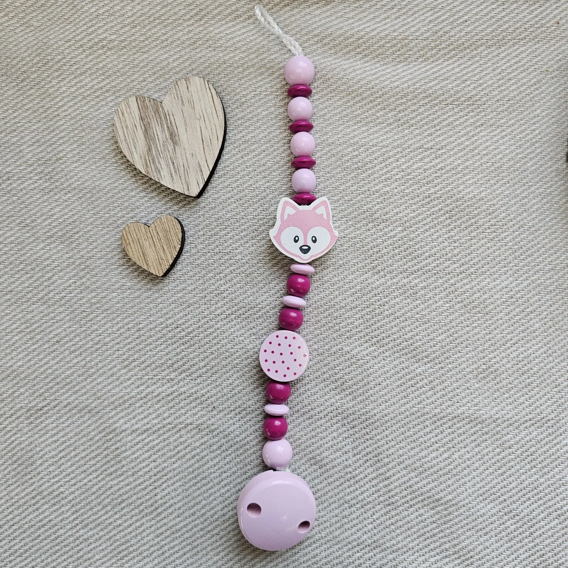 Bastelset Schnullerkette Rosa IV