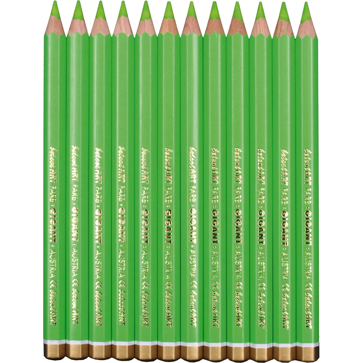 Buntstifte, Buntstift, Holzstift, Grün, Kunstbedarf, Buntstifte, Holzstaub, Grün, Bleistift, Ausstattung: 12 Stück