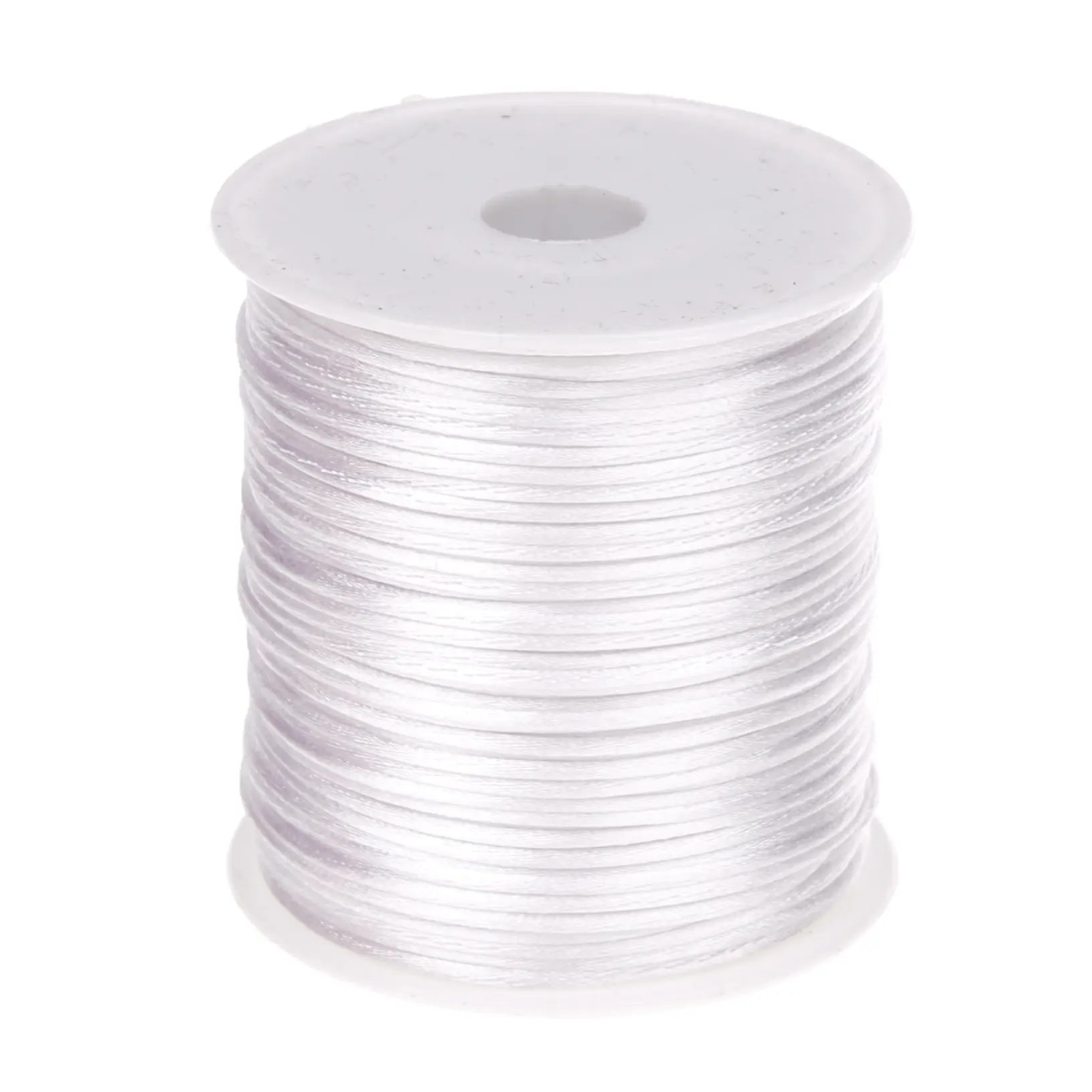 Satinband Ø 1mm • 1 Meter weiß 99 auf Lager