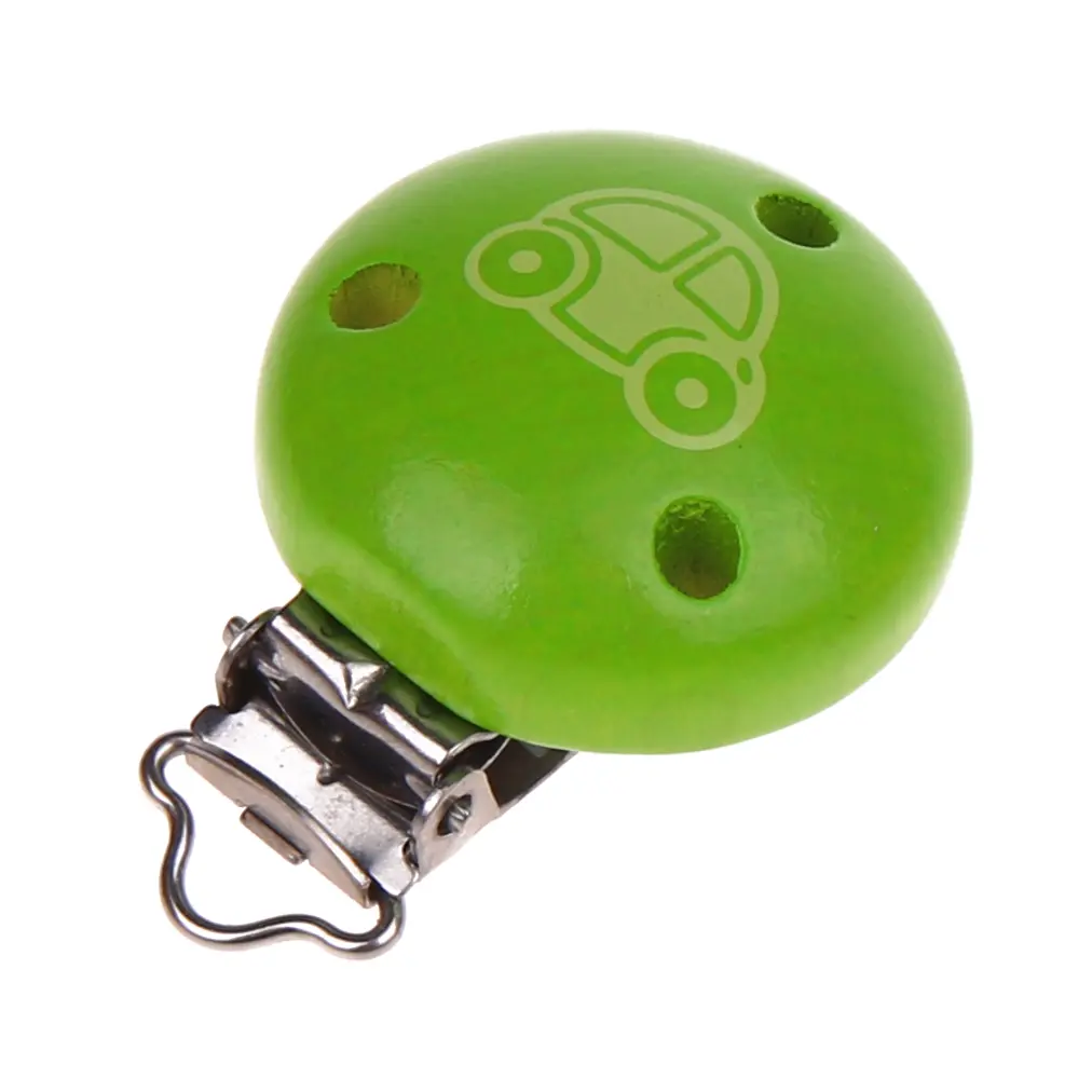 Pacifier clip car yellow-green 0 in stock 