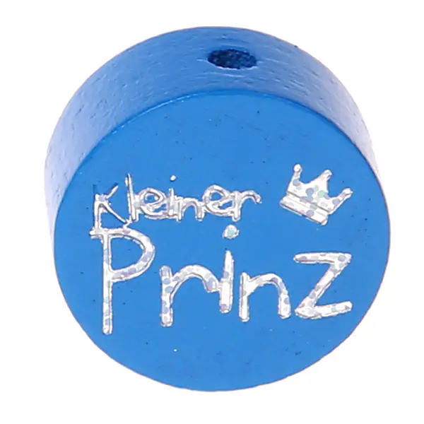 Motif bead disk little prince glitter medium blue 25 in stock 