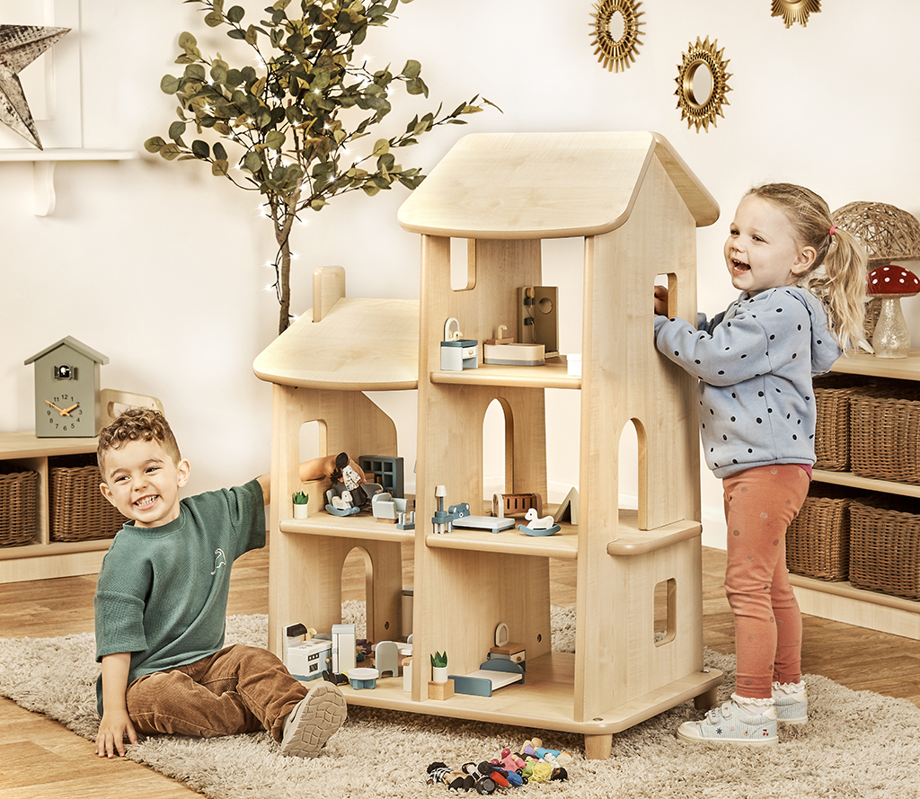 Holzhaus, Kinderspielzeug, Holzspielzeug, Spielset, Kaufläden, Holzspielzeug, Kleines Holzhaus, Holzpuppenhaus, Kinderkletterhaus, Spielzeughaus