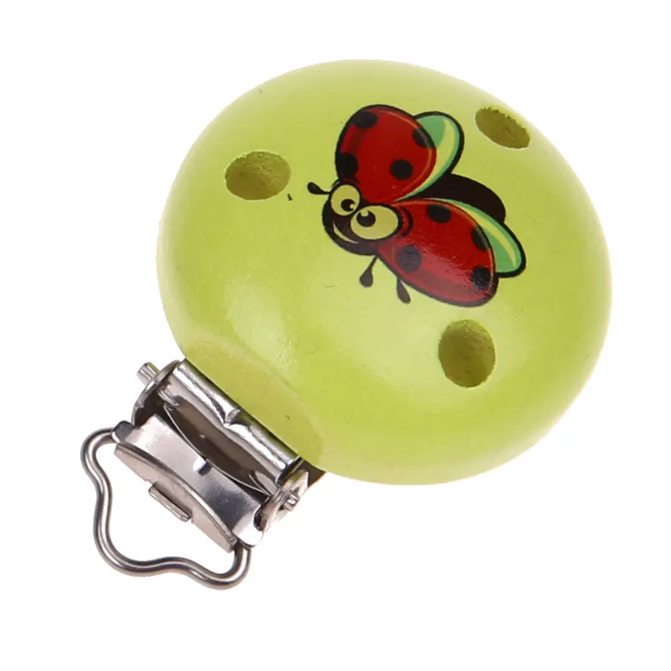 Pacifier clip ladybug lemon 0 in stock 