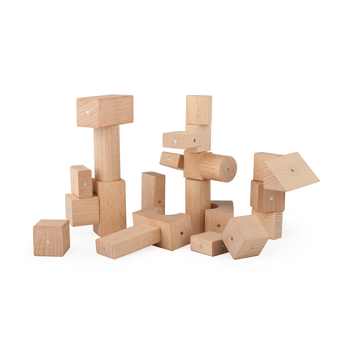 Holzbausteine, Holzspielzeug, Bausteine, Naturholz, Kleinteile