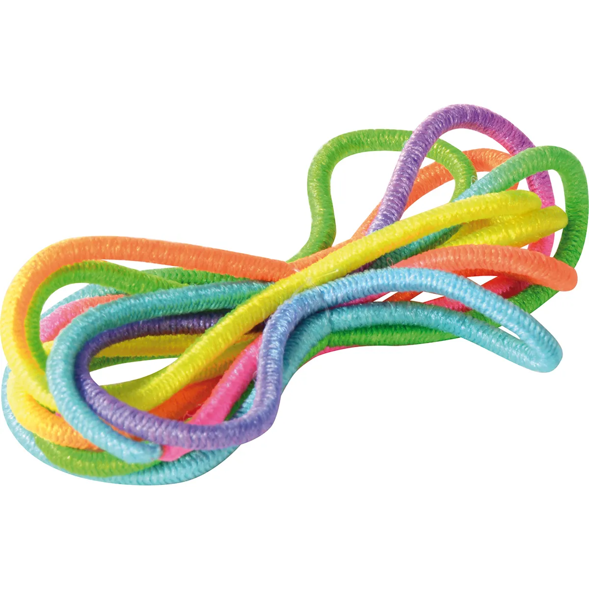 Haargummi, Gummiarmband, Mehrfarbig, Spirale, Schleifen-Design, Haargummi, Gummiband, Strukturiertes Gummi, Multicolor, Schlaufengummi