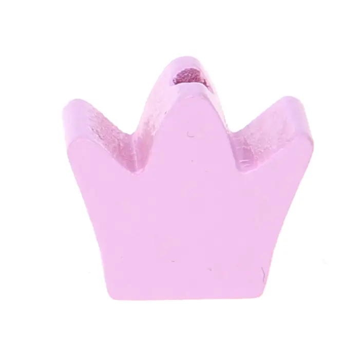 Milled crown motif bead pink 732 in stock 