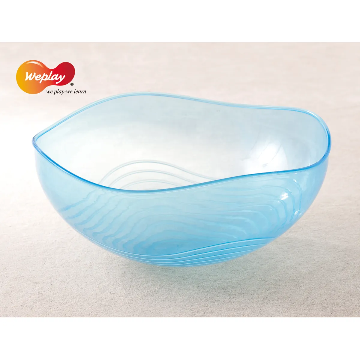 Schüssel, Glas, Blau, Schüssel aus Glas, Musterwelle, glas schüssel, blaue schüssel, transparente schüssel, geformte schüssel, küchen schüssel
