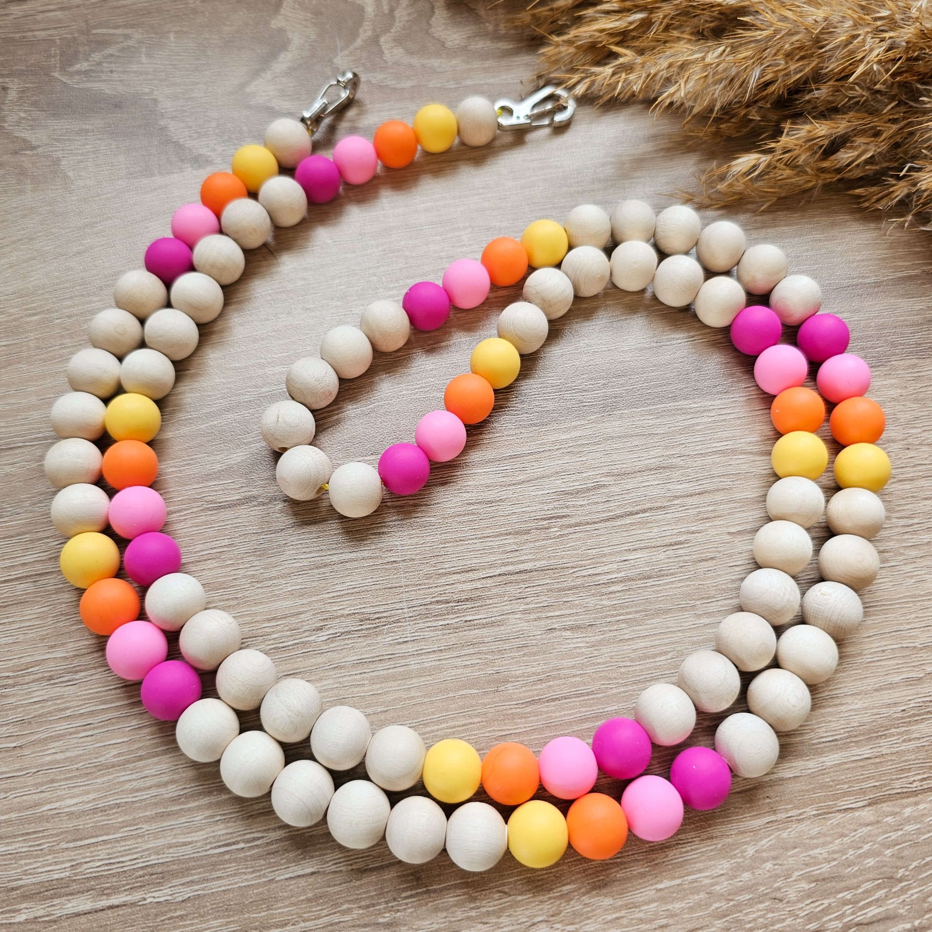 Handykette Holzperlen "sunshine" Bastelset 