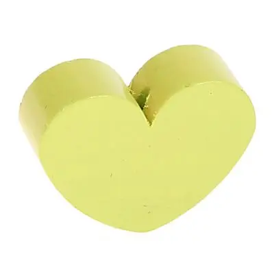 Motif bead shaped bead heart large lemon 772 in stock 
