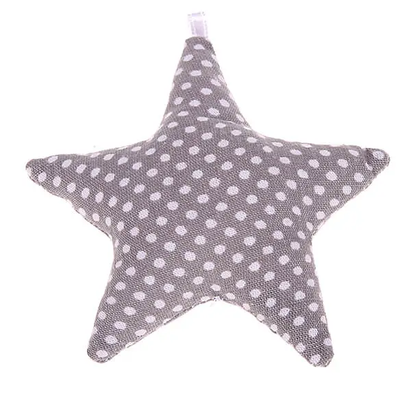Fabric star dots gray 46 in stock 