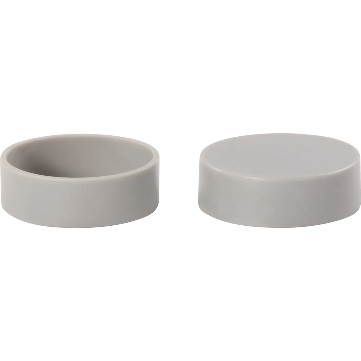 Gritstone, Untersetzer, runder, grau, Satz aus zwei, ring, coaster, keramik, grau, rund