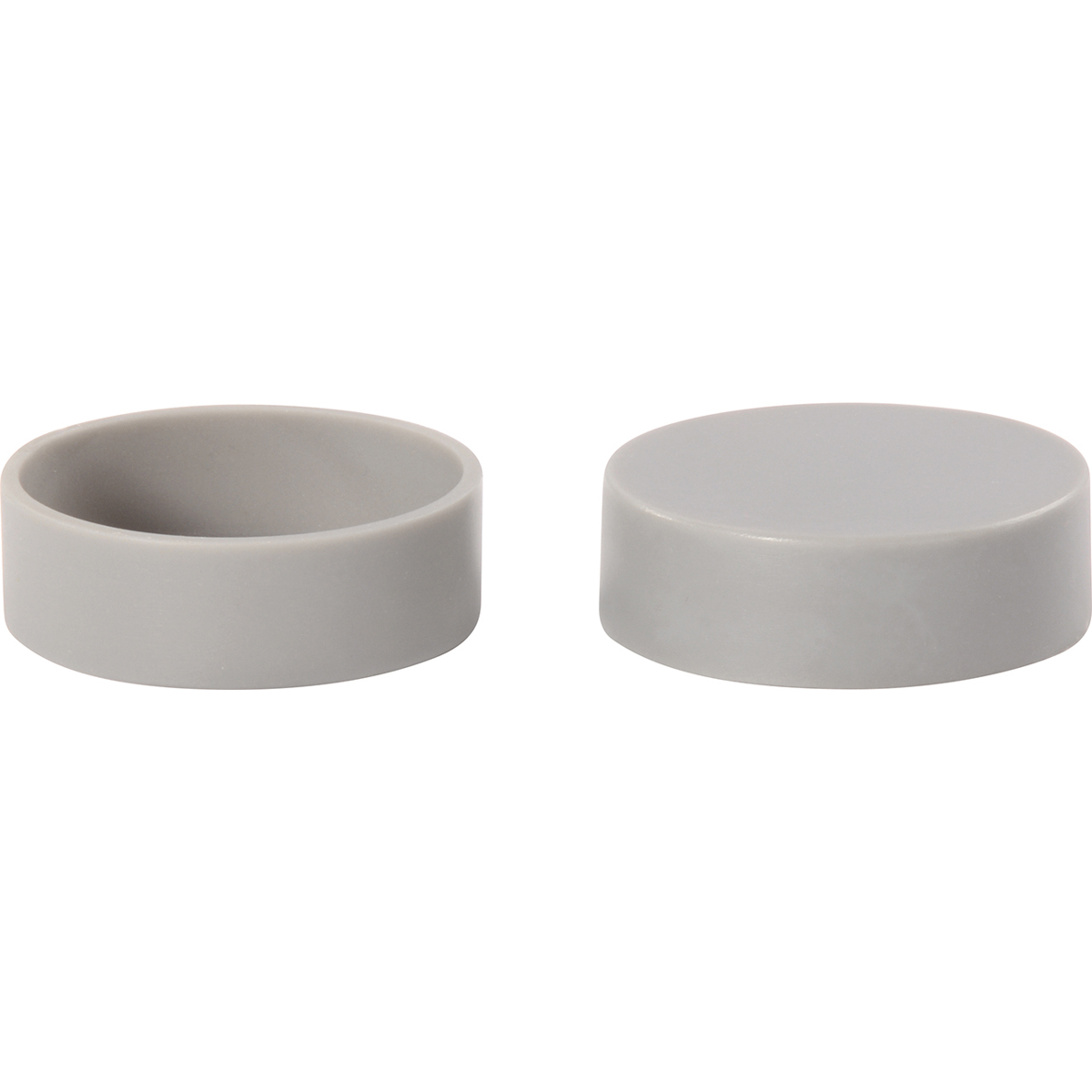 Gritstone, Untersetzer, runder, grau, Satz aus zwei, ring, coaster, keramik, grau, rund