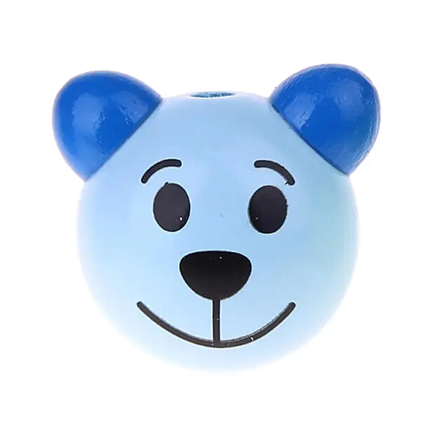 3D bear III motif bead baby blue 464 in stock 