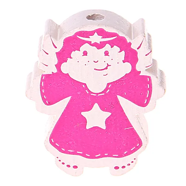 Motivperle Engel weiß-dunkelpink 751 auf Lager
