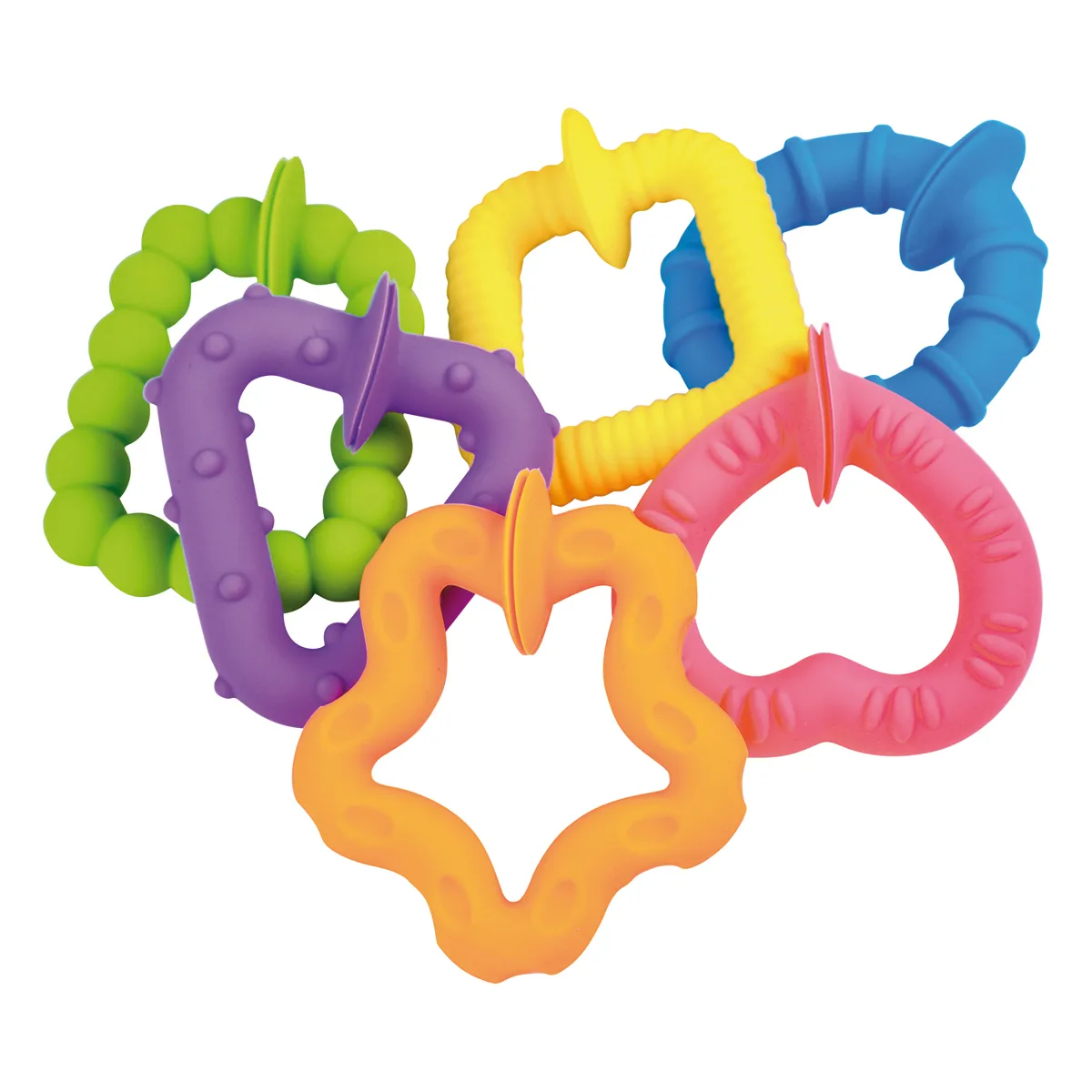 Käfigring, Beißring, Babyringe, Spielzeugring, Gummi-Ring, Quiet: de, ringspielzeug, Gummi-Spielzeug, Kau-Spielzeug, bunte Ringe