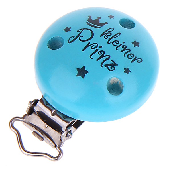 Little Prince motif clip light turquoise-grey 10 in stock 
